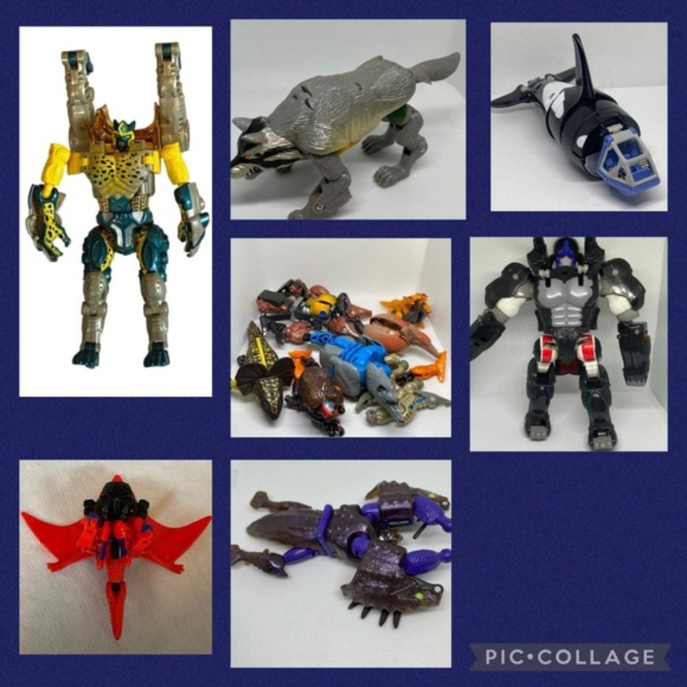 Transformers Beast Wars lot Megatron Optimus Primal Cheetor Rattrap Dinobot